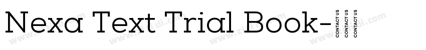 Nexa Text Trial Book字体转换